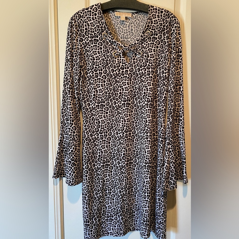 Micheal Kors Leopard Print Dress size M